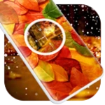 autumn clock live wallpaper android application logo